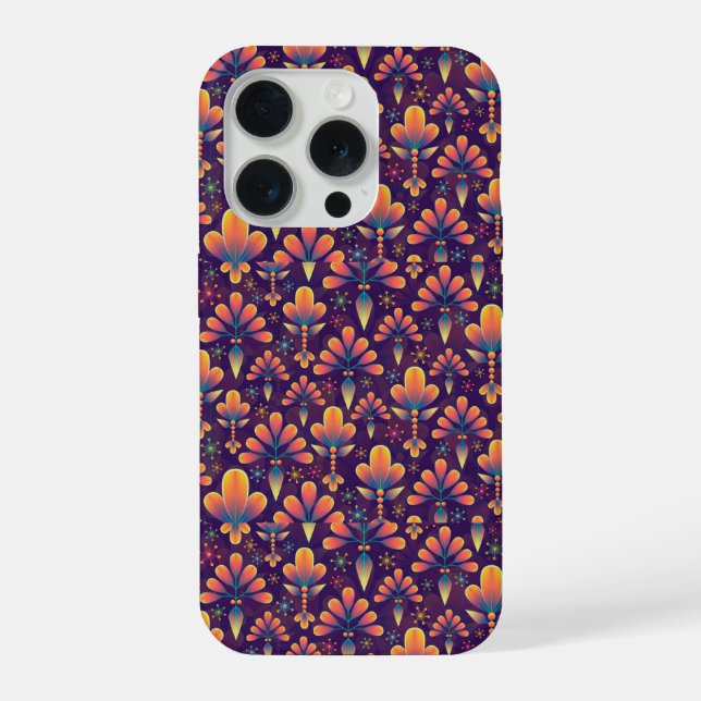 iPhone funda para teléfono con flores en flor (Reverso )