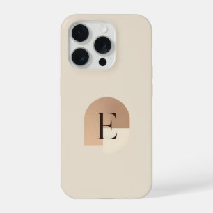 Funda para teléfono con letra E minimalista – Mono