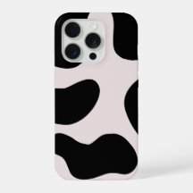 Funda para teléfono con patrón de blob negro abstr