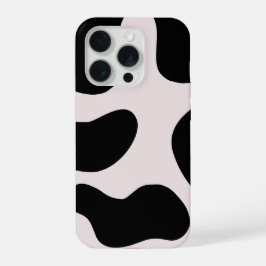 Funda para teléfono con patrón de blob negro abstr