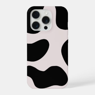 Funda para teléfono con patrón de blob negro abstr