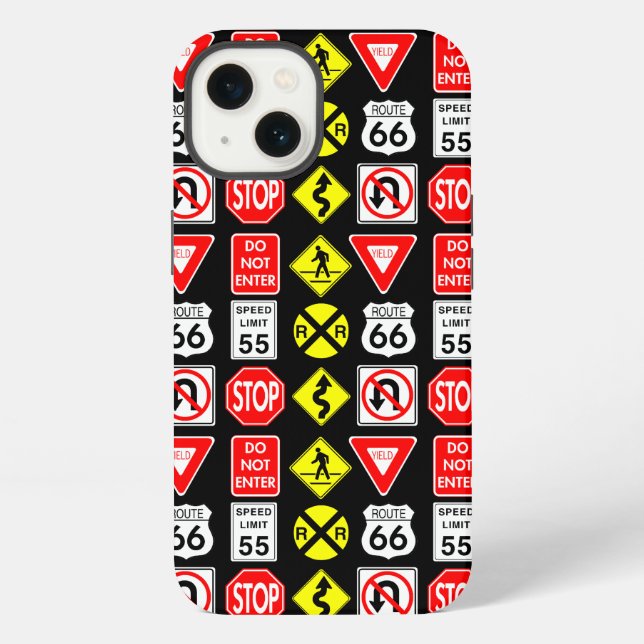 iPhone Funda para teléfono con señales de tráfico (Reverso )