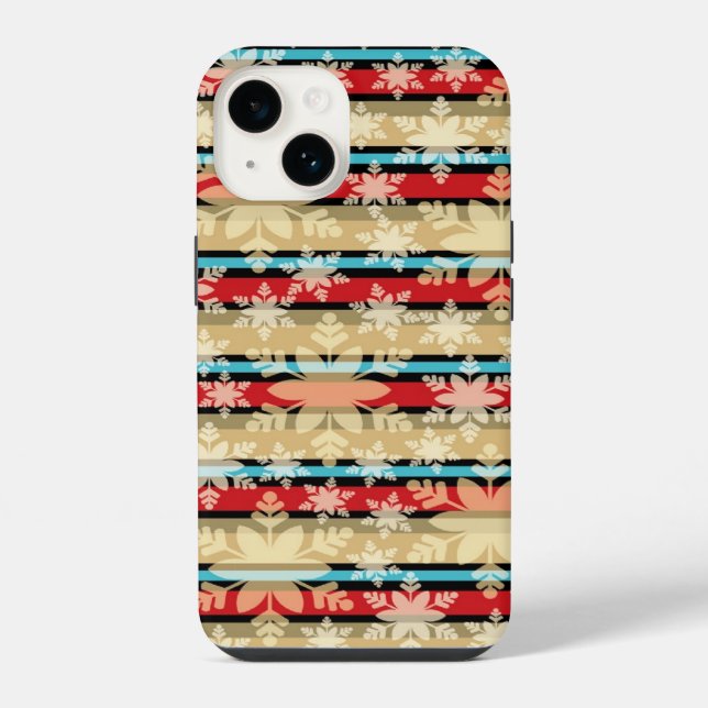 iPhone Funda para teléfono Copos de nieve (Reverso )