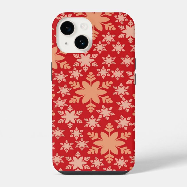 iPhone Funda para teléfono Copos de nieve (Reverso )