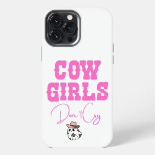 iPhone 13 Pro Max Funda para teléfono Cow Girls Don't Cry