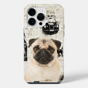 iPhone 14 Pro Max Funda para teléfono Cute Pug #01