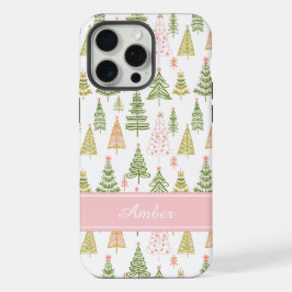 Funda para teléfono de árbol de Navidad personaliz
