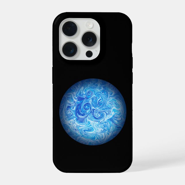 iPhone Funda para teléfono de arte fluido Calm Tide (Reverso )