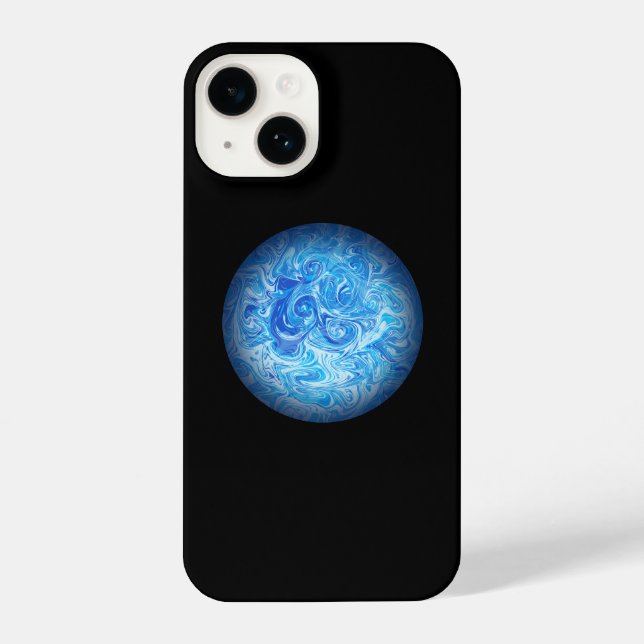 iPhone Funda para teléfono de arte fluido Calm Tide (Reverso )