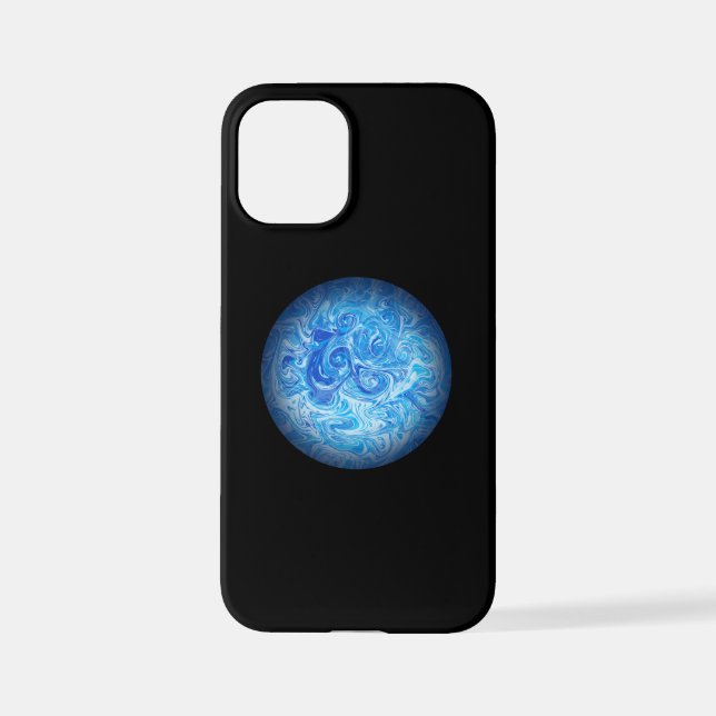 iPhone Funda para teléfono de Arte Fluido Calm Tide iPhon (Reverso )