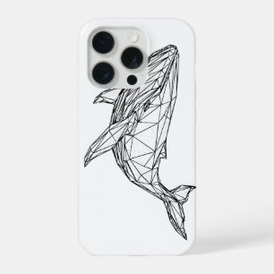 Funda para teléfono de ballena geométrica minimali