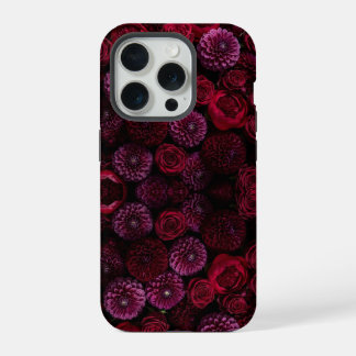 Funda para teléfono de flores en burgundy 3D Moody