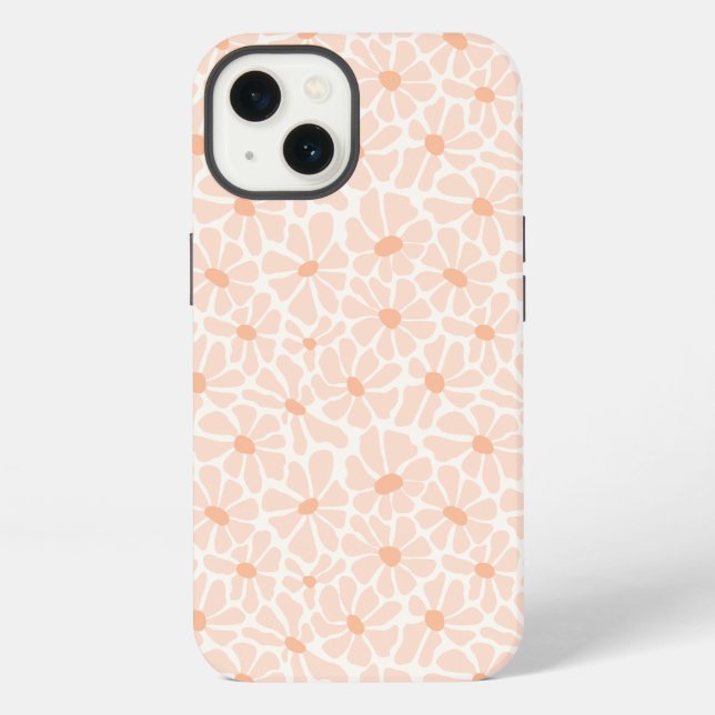 iPhone Funda para teléfono de flores retro boho groovy (Reverso )