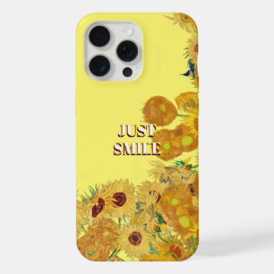Funda para teléfono de girasol de Van Gogh sonrien