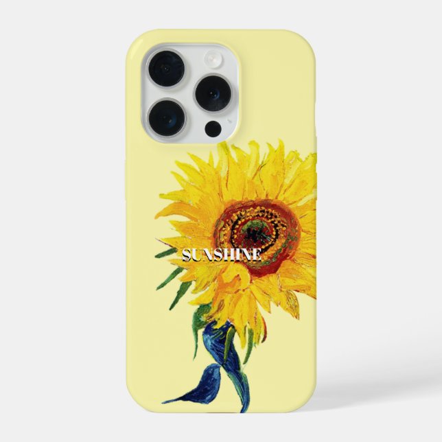iPhone Funda para teléfono de girasol de Van Gogh SUNSHIN (Reverso )