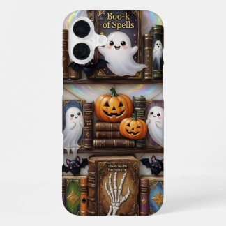 iPhone 16 Plus Funda para teléfono de Libro de Hechizos Fantasma