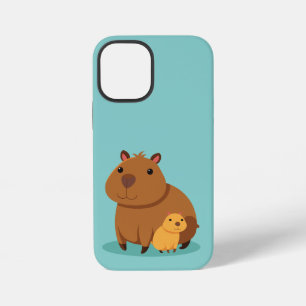 iPhone 12 Mini Funda para teléfono de madre y cría de carpincho