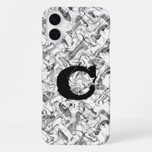 iPhone 16 Plus Funda para teléfono de niños con humo abstracto bl
