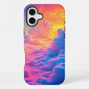 iPhone 16 Plus Funda para teléfono de Nubes Coloridas