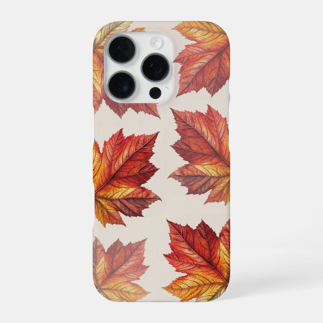 iPhone Funda para teléfono de otoño cálida y acogedora (Reverso)