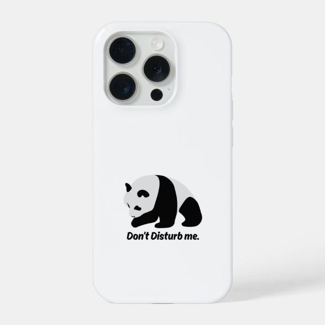 iPhone Funda para teléfono de Panda de Dibujos Animados D (Reverso )