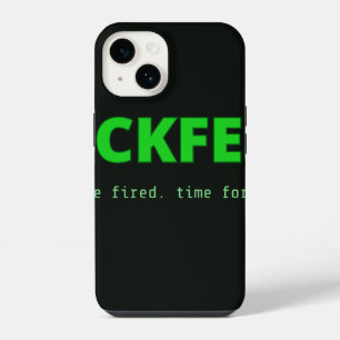iPhone 14 Funda para teléfono de pantalla de título de Hackf
