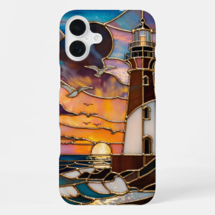 iPhone 16 Plus Funda para teléfono de puesta de sol de faro Coste