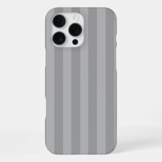 iPhone 16 Pro Max Funda para teléfono de rayas verticales gris minim