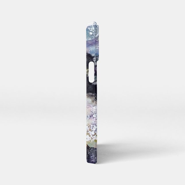 iPhone Funda para teléfono de rosa púrpura (Lado derecho)