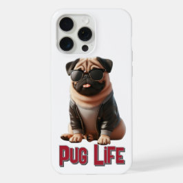 Funda para teléfono de vida de pug