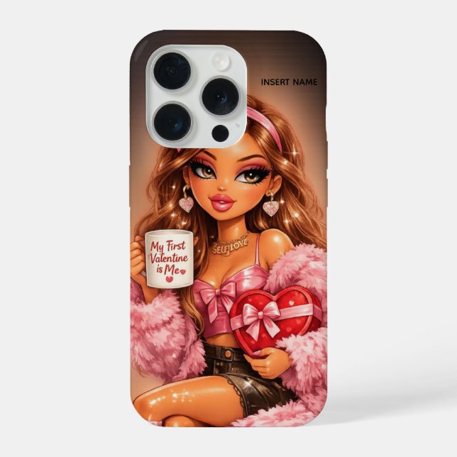 iPhone Funda para teléfono del día de San Valentín con am (Reverso )