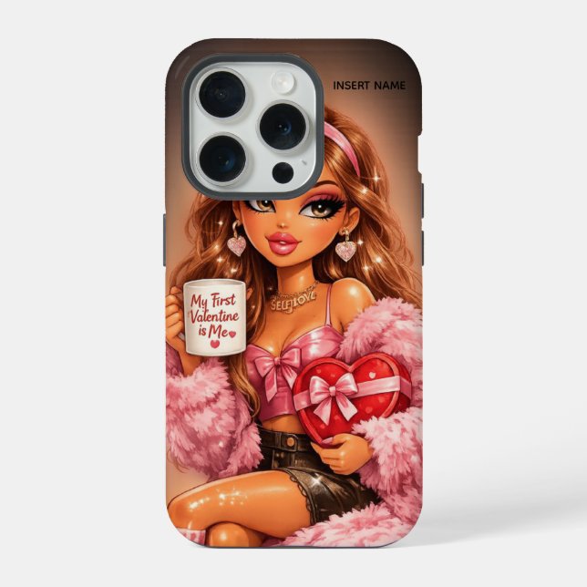 iPhone Funda para teléfono del día de San Valentín con am (Reverso )