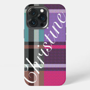 iPhone 13 Pro Funda para teléfono HAMbWG Xtreme - Plaid Brillant