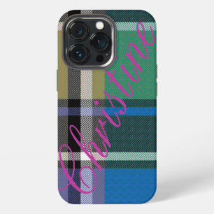 iPhone 13 Pro Funda para teléfono HAMbWG Xtreme Plaid Brillante
