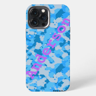 iPhone 13 Pro Max Funda para teléfono HAMbyWG Xtreme - Camuflaje Azu