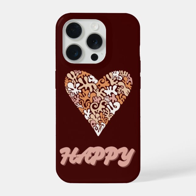 iPhone Funda para teléfono HAPPY (Reverso )
