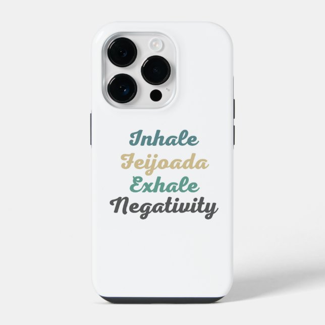 iPhone Funda para teléfono 'Inhala Feijoada Exhala Negati (Reverso )