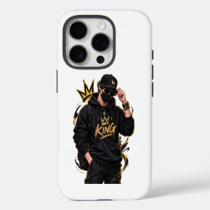iPhone 16 Pro Funda para teléfono King Streetwear – Diseño de Co
