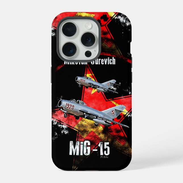 iPhone funda para teléfono Mig15 (Reverso )