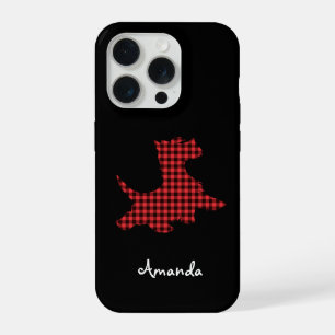 Funda para teléfono móvil de perro Scottie de cuad