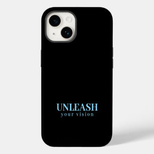 iPhone 14 Funda para teléfono P de Minimalista Negro Mate De