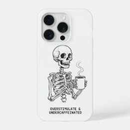 Funda para teléfono sobreestimulada y subcaffeinad