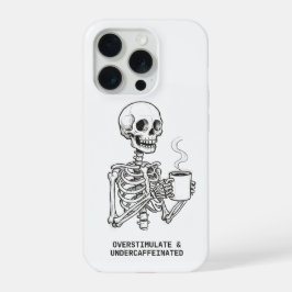 Funda para teléfono sobreestimulada y subcaffeinad