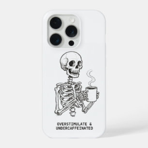 Funda para teléfono sobreestimulada y subcaffeinad