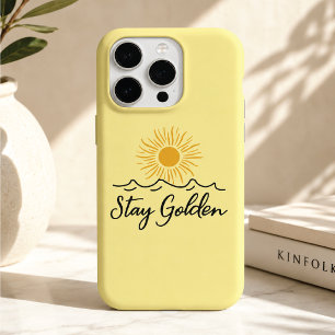 iPhone 16 Pro Max Funda para teléfono Stay Golden – ¡Protectora y U