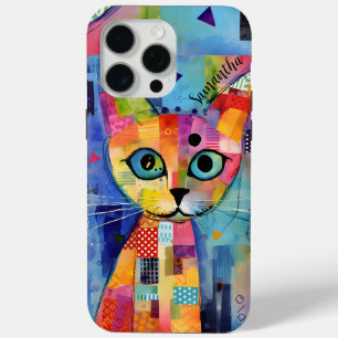 iPhone 15 Pro Max Funda personalizada para Case-Mate de gato calico 