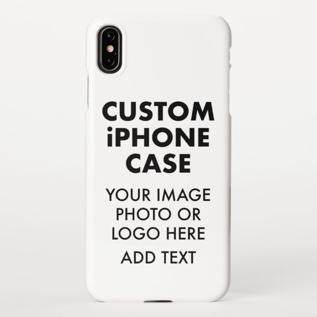 iPhone FUNDA PRESUPUESTARIO XS MAX Personalizado para iPH (Reverso)