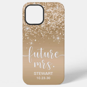 iPhone 12 Pro Max Futura Sra. Gold Glitter Case-Mate Funda para iPho