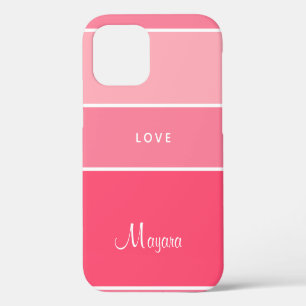 iPhone 12 Gradiente Rosa Adorable - Funda de teléfono para e