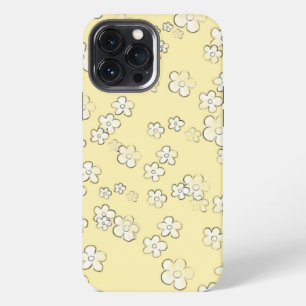 iPhone 13 Pro Max Happy Flowers 5 - Amarillo - Cute Girly Funda para